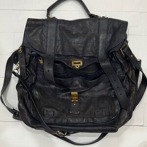Navy Leather Bag